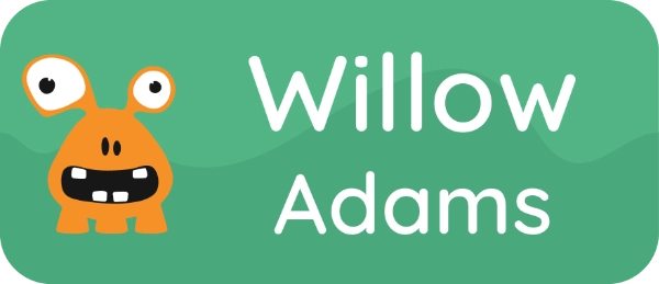 Tiger Tags name labels for kids Step 4